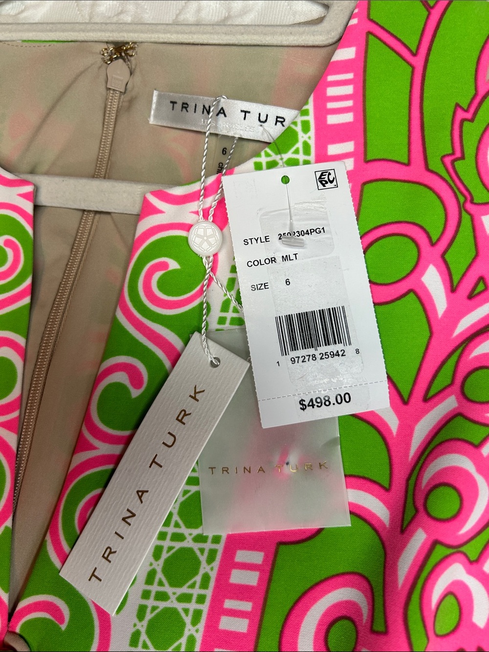 NWT Trina Turk Novak Sleeveless Midi Dress- Petra Floral - Picture 5 of 8